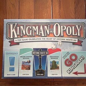 KINGMAN Historical Route 66 Opoly Monopoly Board Game Rare New Sealed 2018